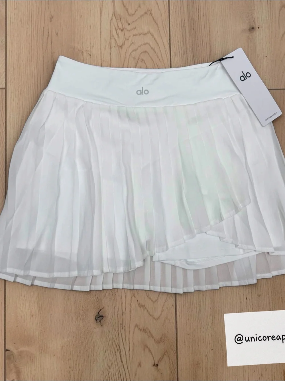 Alo Yoga Grand Slam Tennis Skirt – White – Brand New